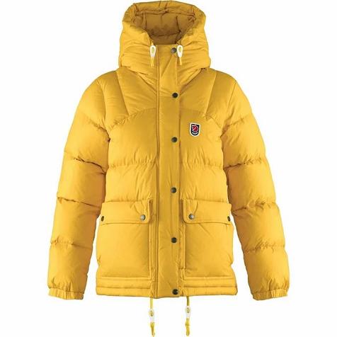 Fjallraven Women Expedition Down Jacket Yellow PH208481 Philippines